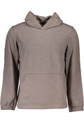 CALVIN KLEIN MEN'S BROWN ZIPLESS SWEATSHIRT