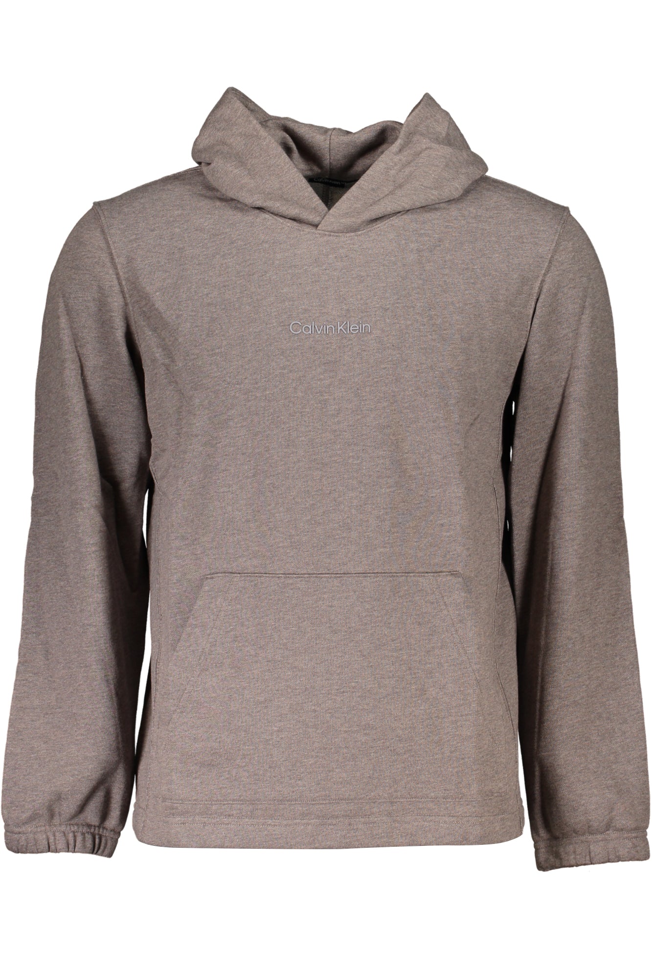 CALVIN KLEIN MEN'S BROWN ZIPLESS SWEATSHIRT
